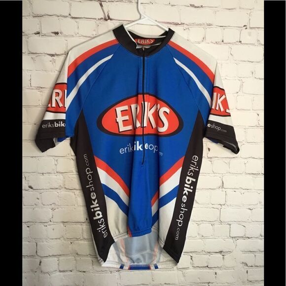 CASTELLI CYCLING JERSEY size LARGE‎ Blue White Red men's. - Picture 1 of 8